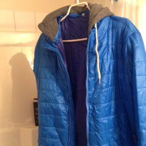 Women's Blue Jacket with Hood - never worn